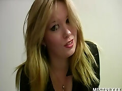 V-card Femdom Mistress Handjob Tease