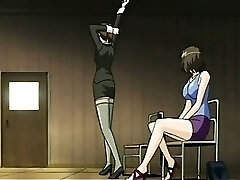 Nasty hentai teacher in glasses having hardcore anal fucky-fucky