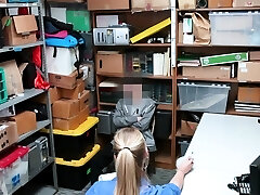 Chesty security female wants to feel a big cock insade her