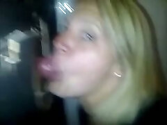 Unexperienced Gloryhole in Public Restroom