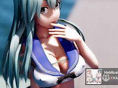 MMD r18 suzuya kancolle hookup dance 3d hentai