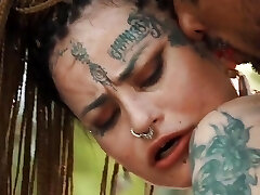 Insatiable Korinha with Two Cocks in Her Gullet