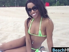 Hot Ebony Damsel In A Bikini