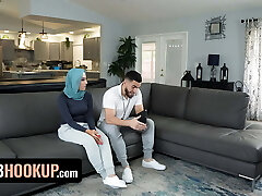 Hijab Hookup - Beautiful Big Titted Arab Beauty Plumbs Her Soccer Coach To Keep Her Place In The Team