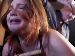 Redhead Teen Moans While Tormented on Pussy