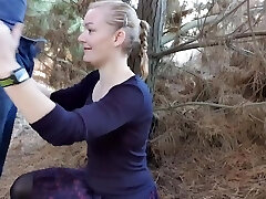 Hottie wife getting doggystyle dicked outdoors concluded with a uber-cute squirt