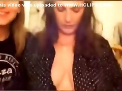 Mother Flashing Her Fun Bags On Daughters Live