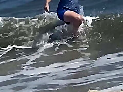 Pasty Milf All Wet At The Beach