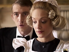 Angelic Maid In Uniform Riding A Fat Dick Doggystyle