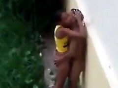 Spying On A Duo Having Sex Outside