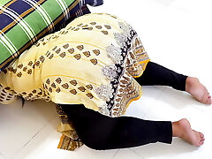 Desi Stepmom Gets Stuck While Sweeping Under The Bed When Stepson Fucks Her And Blows A Load On Her Big Ass - Family Sex (Scene.02)