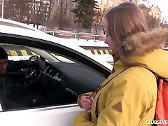 Inviting Czech babe Lady Bug is picked up and drilled by hot blooded mandingo