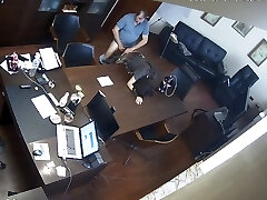 Russian Boss Penetrating Secretary In The Office Spycam Voyeur