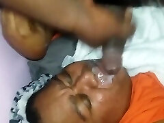 Granny plumper maid  cum in mout amateur
