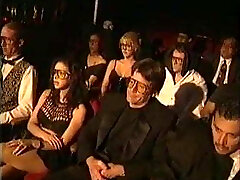 Clowns in hot anal sex with crazy crowd