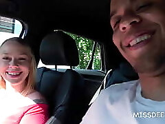 INTERRACIAL PUBLIC: Black Dutch Dude Fucks Teenager In Car: CHRYSTAL SINN - MISSDEEP.com