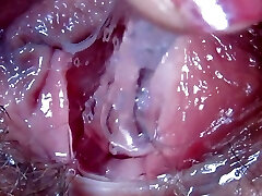 extremely wet pussy fingering closeup hd with big joy button