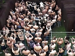 Perverse Family Involve a Subordinated Slim Maid Into Wild Dirty Orgy During The Dinner In the Mansion