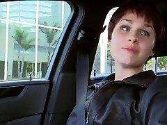 Toni reveals her hot slim figure and trimmed pussy and gets boned