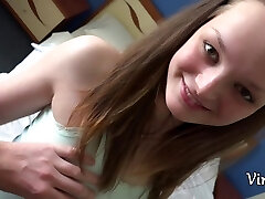 First year student girl gets intimate with her yam-sized step bro