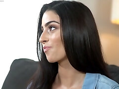 Sexy Latina girl Jasmine Vega gets her shaved pussy plenty of driven firm