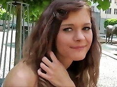 Pantyhose school girl fucked outdoor
