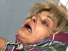 Grandma&rsquo;s first ejaculation with a young cock