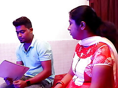 Thick boobs tuition teacher taught her student "How to do fuck-fest"