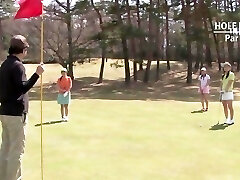 Teen golfer gets her rosy pounded on the green!