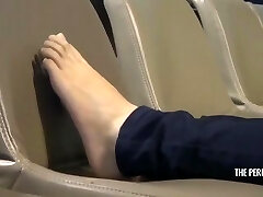 Pretty candid feet of a thai girl