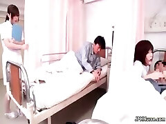 Horny Japanese nurse inhaling off part5