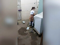 I find my stepdaughter home alone washing her panties, perverted stepfather