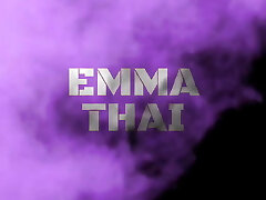Emma Thai Doing Molten Tease and Pussy Play on Bed