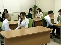 Horny Japanese whore Yuna Shiina, Hitomi Honjou in Exotic Secretary, Group Orgy JAV tweak