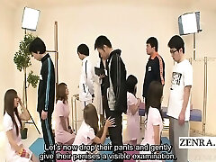 Subtitled CFNM Japanese nurses bizarre examination