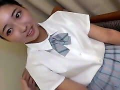 A Pure And Innocent School Uniformed Girl With A Friendly Personality. She Has A Beautiful Slender Body And A Cock-squeezing Tight Vulva That Squirts