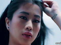 Surfer guy screws an asian beauty