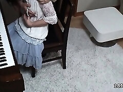 Cute japanese teen babe gets horny part1