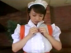 Busty waitress waiting to conform