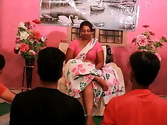 Yoga professor Gives instructions