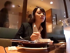 Misaki Kanna with hairy pussy and natural knockers getting fucked