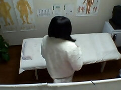 Huge-titted Asian getting the deep vaginal massage on voyeur cam