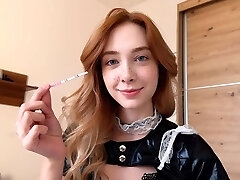 What to do if your maid is preggie after a creampie? Fuck her firm again! - Part 2