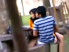 Paki Indian Public Romp On Bench