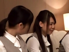 Kinky Japanese chick Kaede Oshiro, Mayuka Akimoto, Erika Kashiwagi in Crazy Hardcore, Group Sex JAV movie