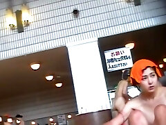 Japanese Bath House Hidden Cam!