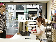 Fine Donk Asian Quits Cashier Job For Creampie - Asian Amateur Porn - Cashier Fucked The Customer Right In The Store. 