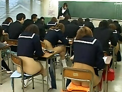 Public sex with hot Asian college girls during an exam