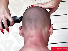 Mature cougar femdom shaving sub asmr