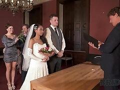 Indonesian bride Killa Raketa gets wild on the table on her wedding day